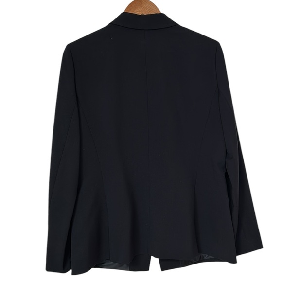 Tahari  ASL Single Button Navy Blazer Size 12 - Picture 2 of 8